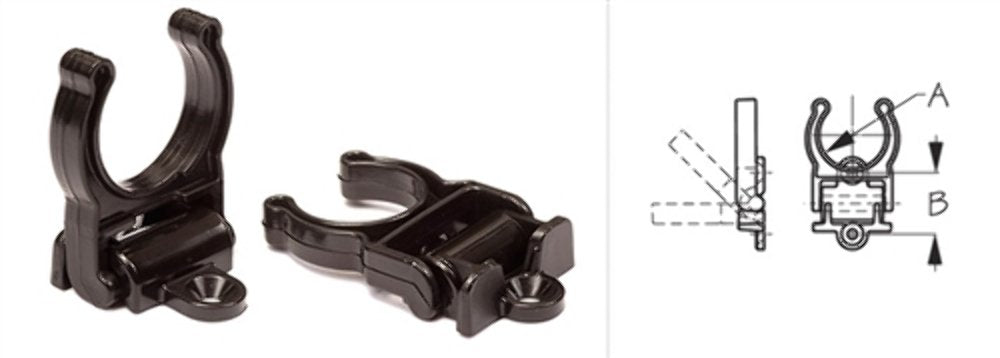 SEA-LECT Designs Folding Fishing Pole Clip 3/4 Inch