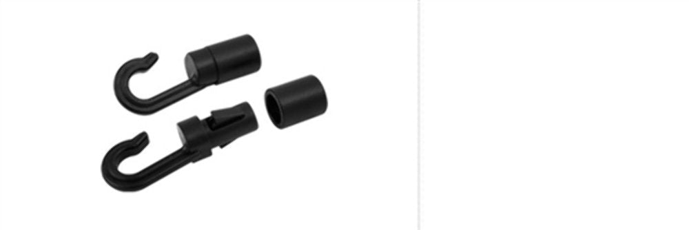 Open Bungee Hook with Sleeve - Blk