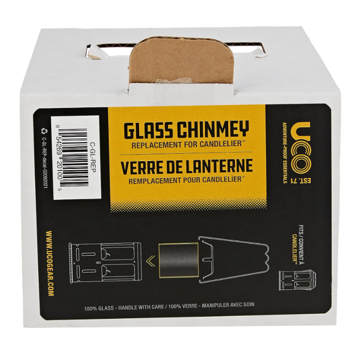 UCO Candlelier Candle Lantern Replacement Glass Chimney, Clear