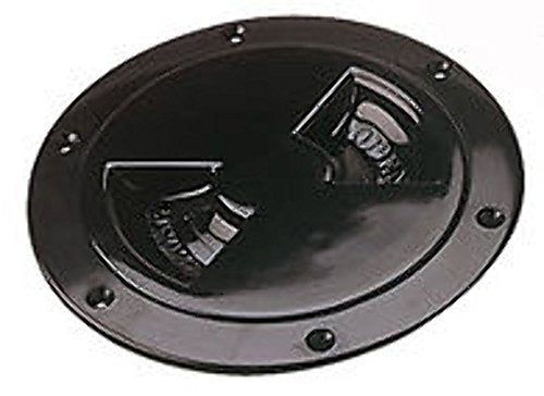 Sealect Designs 6" Screw Out Deck Plate with Collar - Black