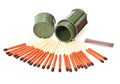 UCO Stormproof Match Kit with Waterproof Case, 25 Stormproof Matches and 3 Strikers - Dark Green