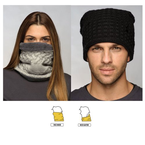 Neckwarmer Knitted Polar Buff - Cora Chic