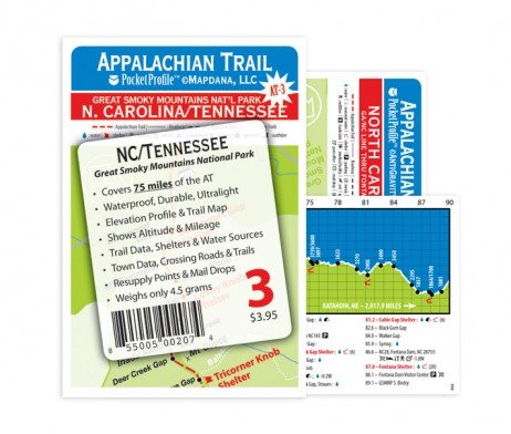 Appalachian Trail Map AT-6 Damascus VA - Ceres VA AT Pocket Profile