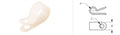 Cable Clamp 3/8" x 1/8" White Nylon (Bag of 25)