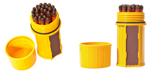 2 x UCO Stormproof Match Kit with Waterproof Case, 25 Stormproof Matches and 3 Strikers