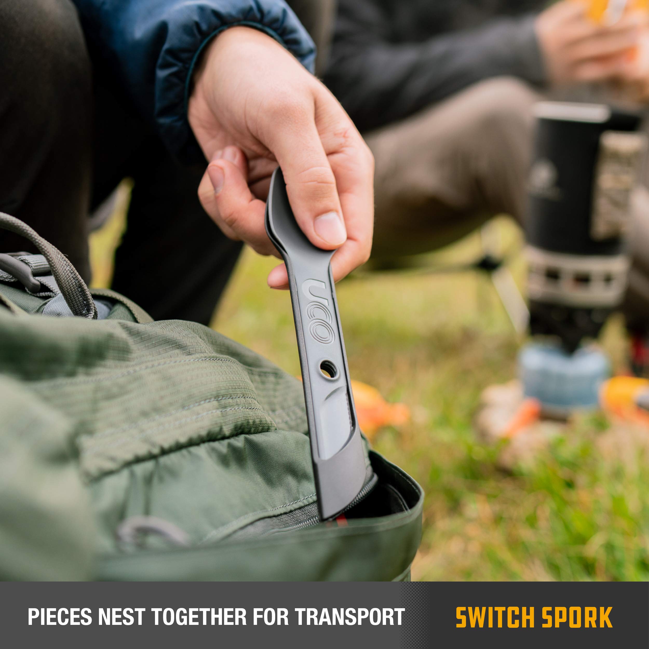 UCO Switch Spork Utensil Set - Camp Green