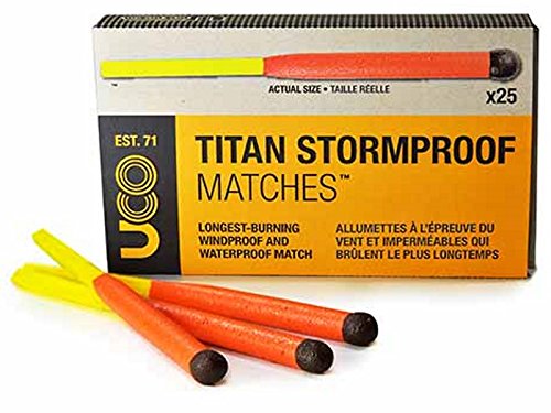 Bundle - 2 Items: 1 Titan Stormproof Match Kit and 1 Box Titan Stormproof Matches