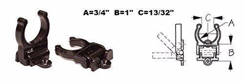 SEA-LECT Designs Folding Fishing Pole Clip 3/4 Inch