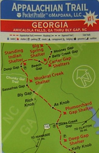 Appalachian Trail Map AT-9 - Buchanan VA - Rockfish Gap VA AT Pocket Profile
