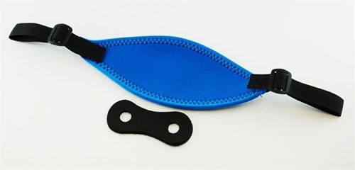 Blue SCUBA & Snorkel Mask Strap with Free Snorkel Keeper - Blue